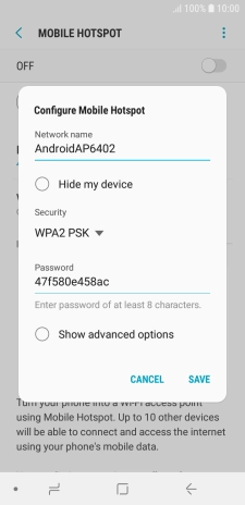 Press the field below 