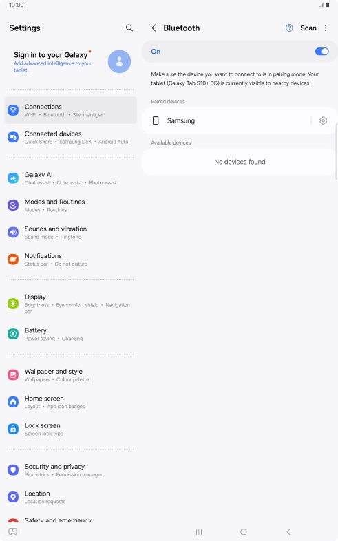 Press the Home key to return to the home screen.