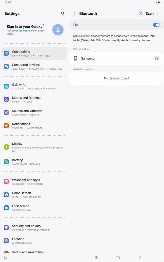 Press the Home key to return to the home screen.