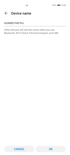 Key in the required Wi-Fi hotspot name and press OK.