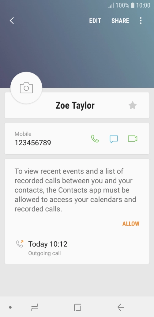 Press the Home key to return to the home screen.