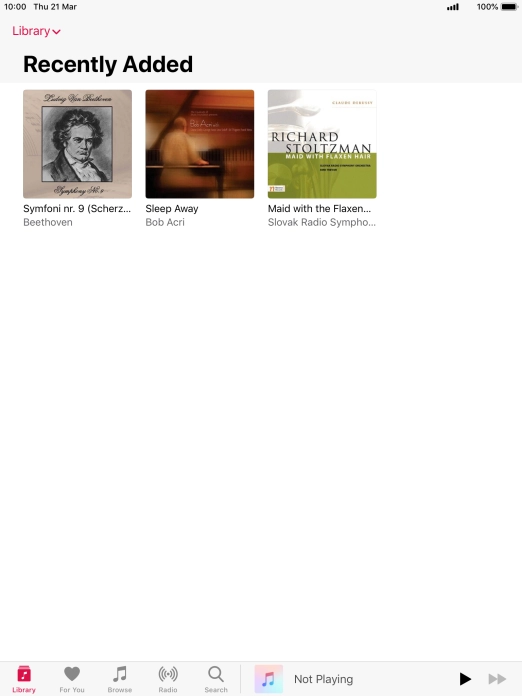 Press the drop down list.