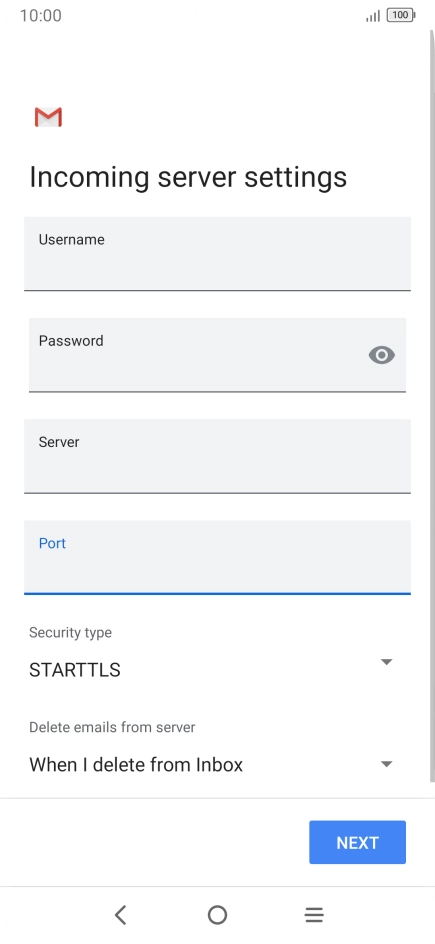 Press the drop down list below 