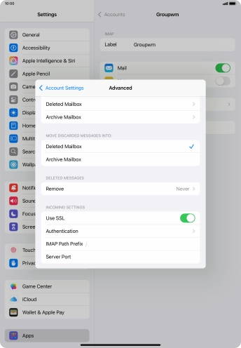 Press Authentication.