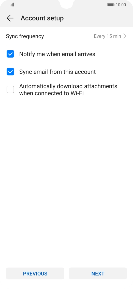Press Sync frequency.