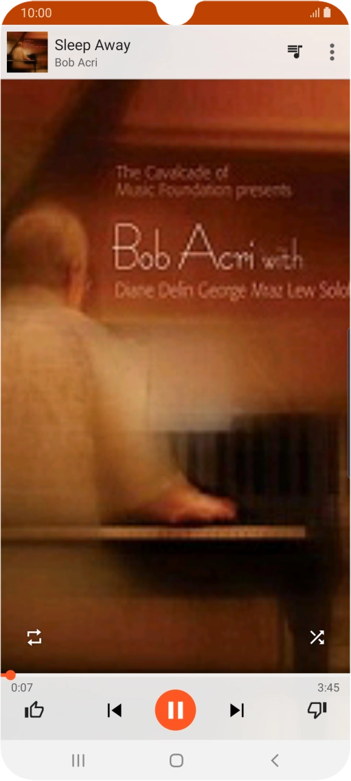 Press arrow right to go to the next audio file.