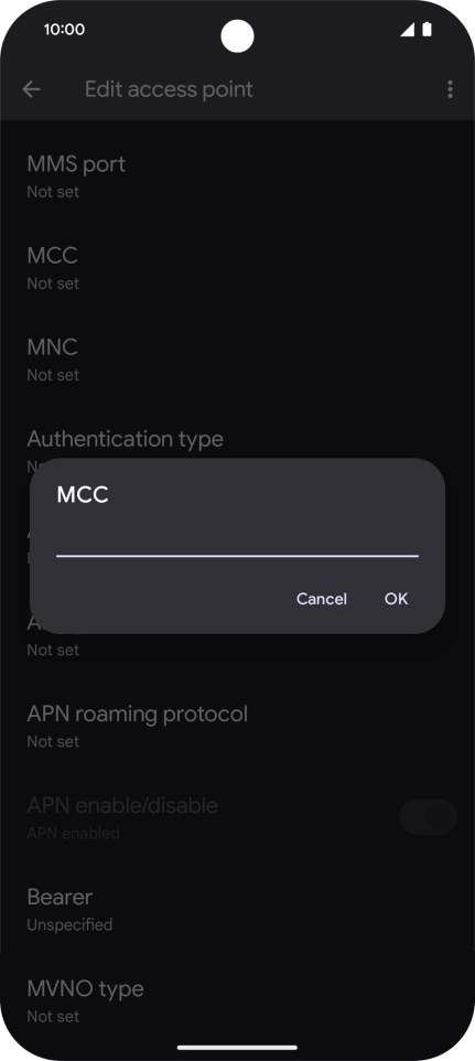 Key in 234 and press OK.