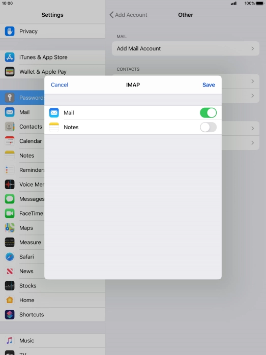 Press Save. Your email account has now been set up. To select more settings for incoming and outgoing server, proceed with the following steps.