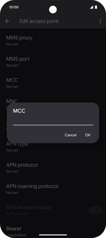 Key in 234 and press OK.