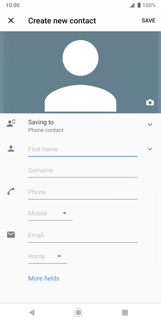 Press the address book drop down list.