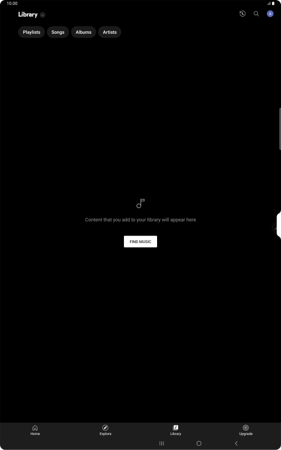Press the drop down list.