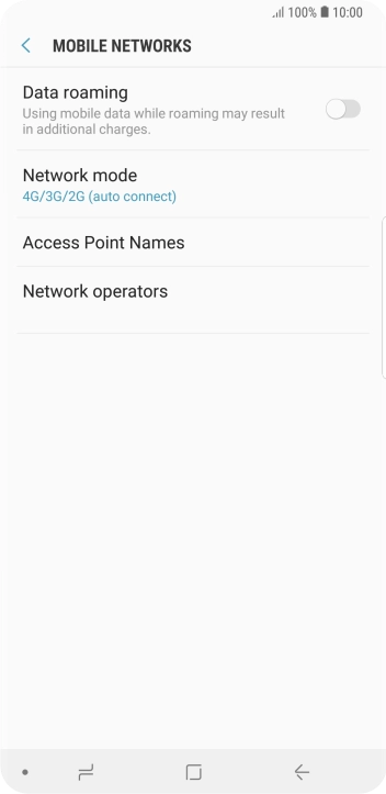 Press Access Point Names.