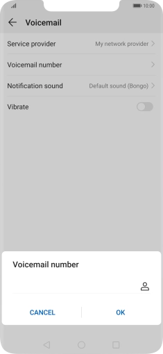 Key in +447953222222 and press OK.