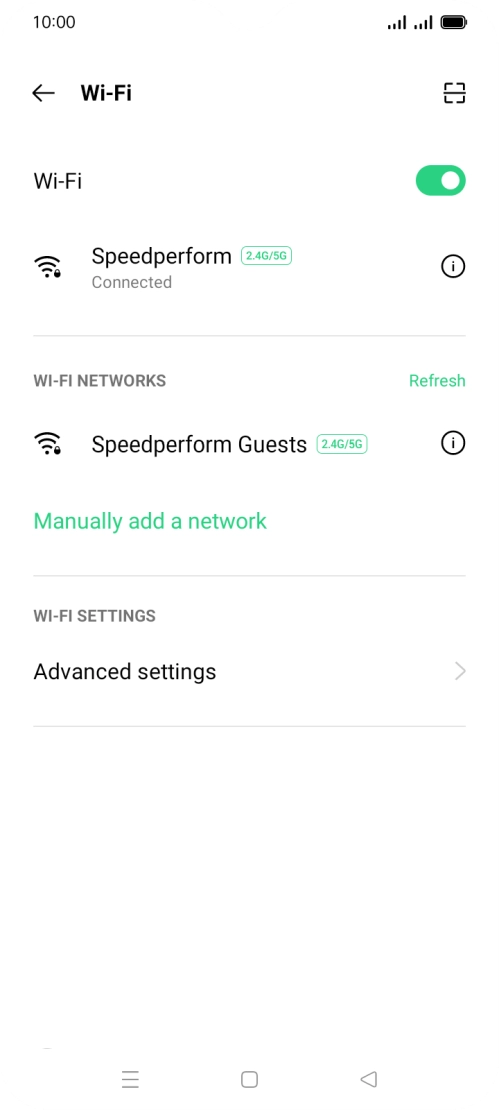 Press the Home key to return to the home screen.