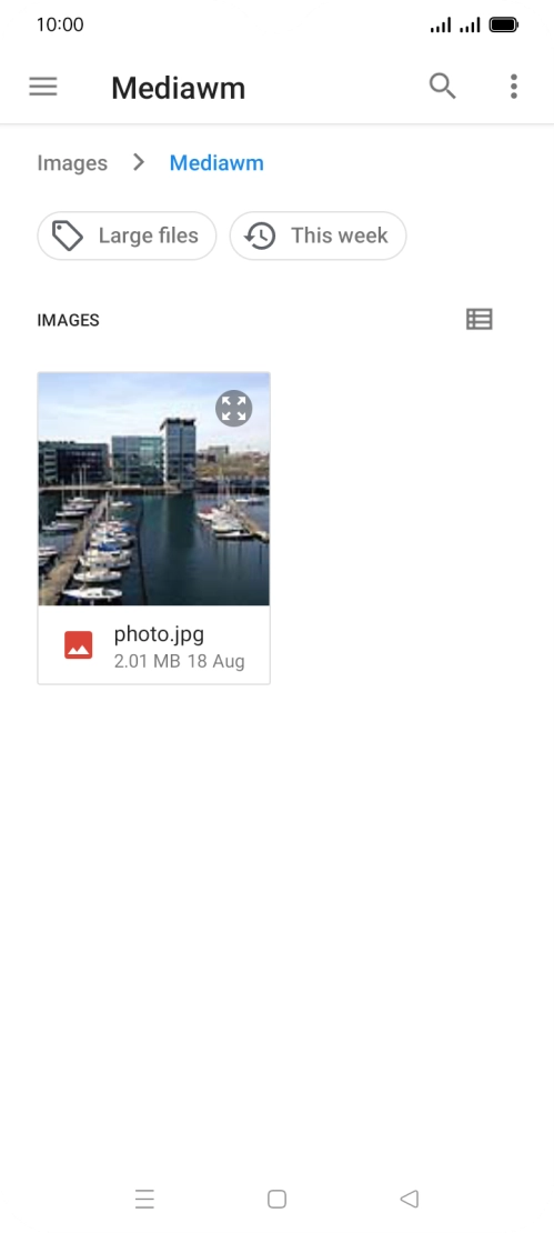 Press the required picture.