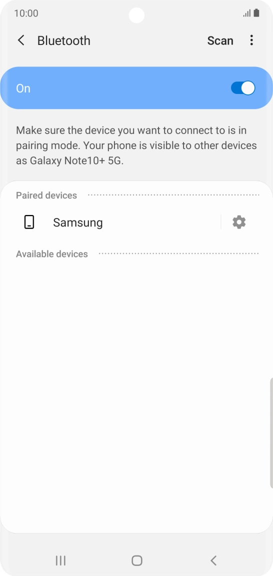 Press the Home key to return to the home screen.
