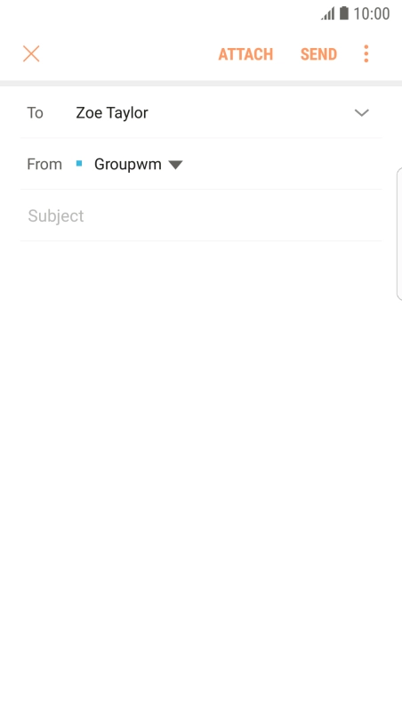 Press Subject and key in the required subject.