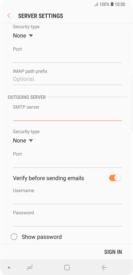 Press the drop down list below 