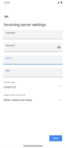 Press the field below 