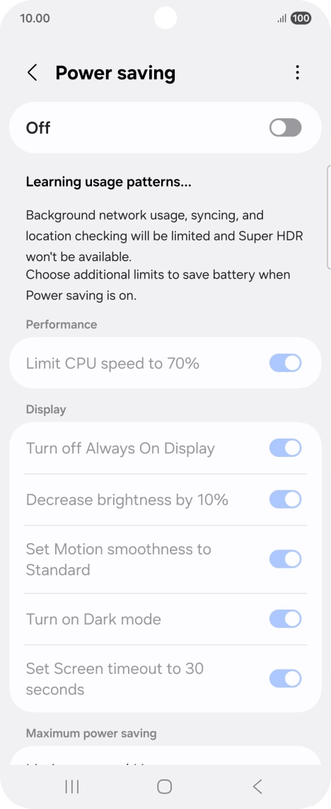 Press the indicator below 
