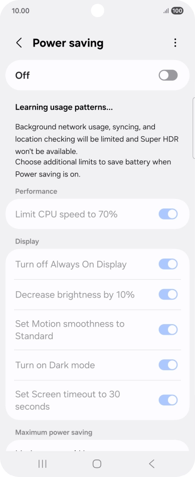 Press the indicator below 
