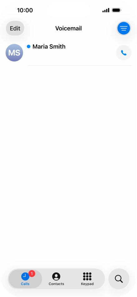 Press the required message.