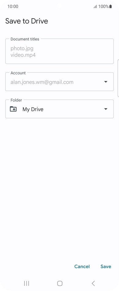 Press the field below 