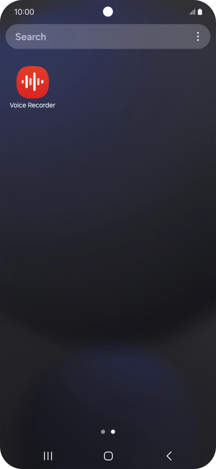 Open the Voice recorder.