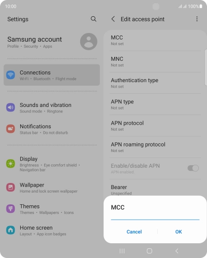 Key in 234 and press OK.