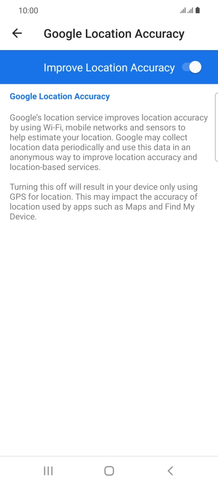 If you press the indicator next to 