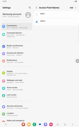 Press the Home key to return to the home screen.
