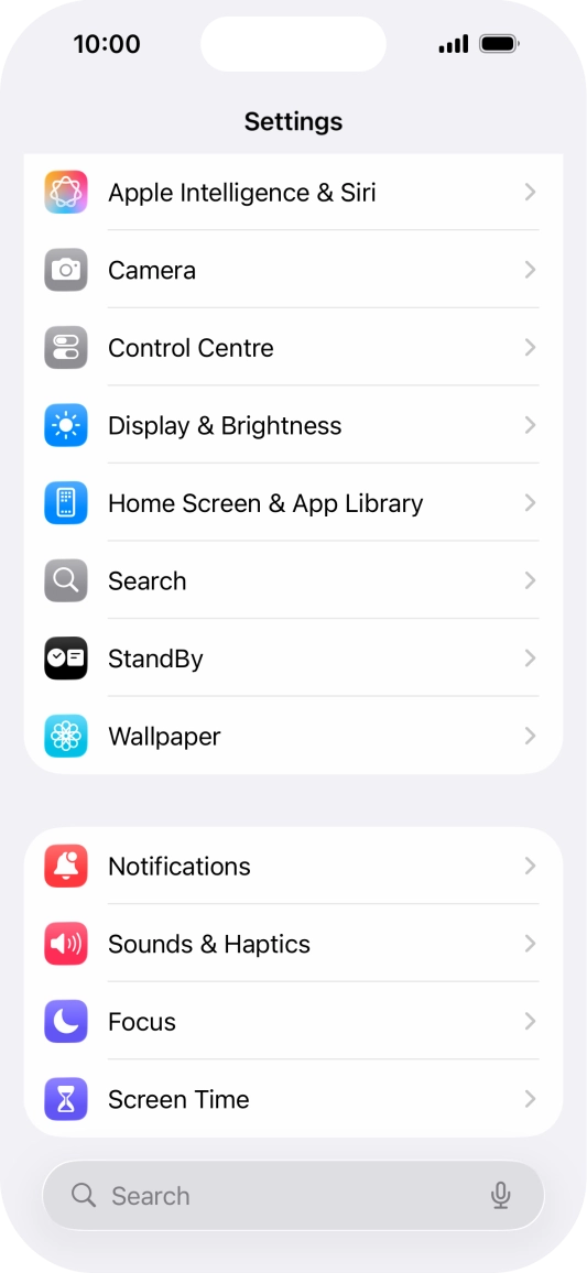 Press Home Screen & App Library.