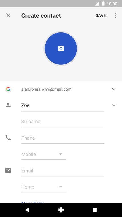 Press Surname and key in the required last name.