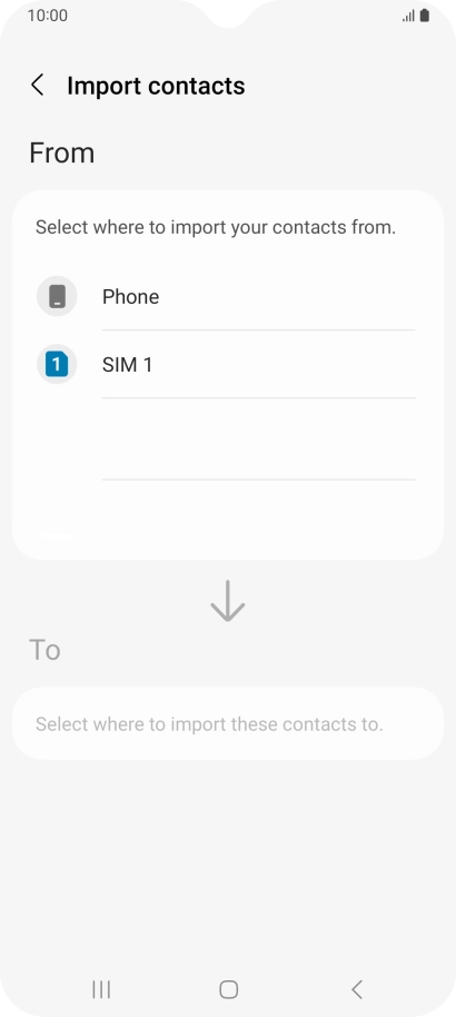 Press the name of the SIM.