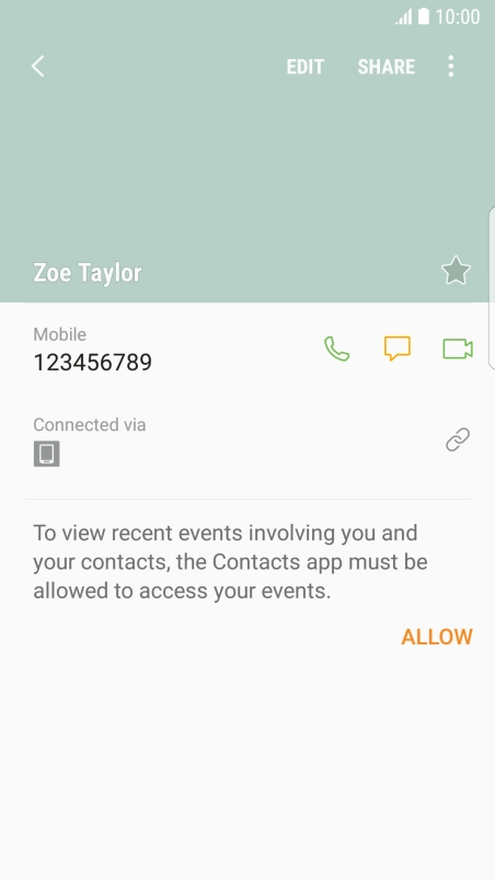 Press the Home key to return to the home screen.
