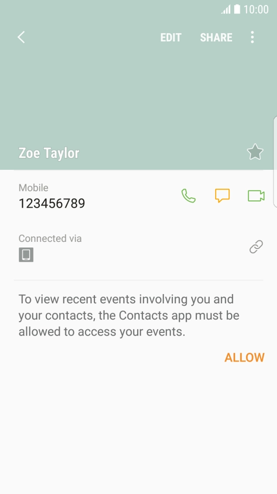Press the Home key to return to the home screen.