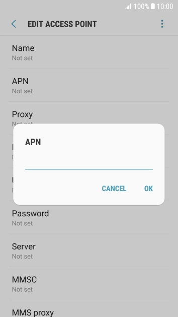 Key in eezone and press OK.