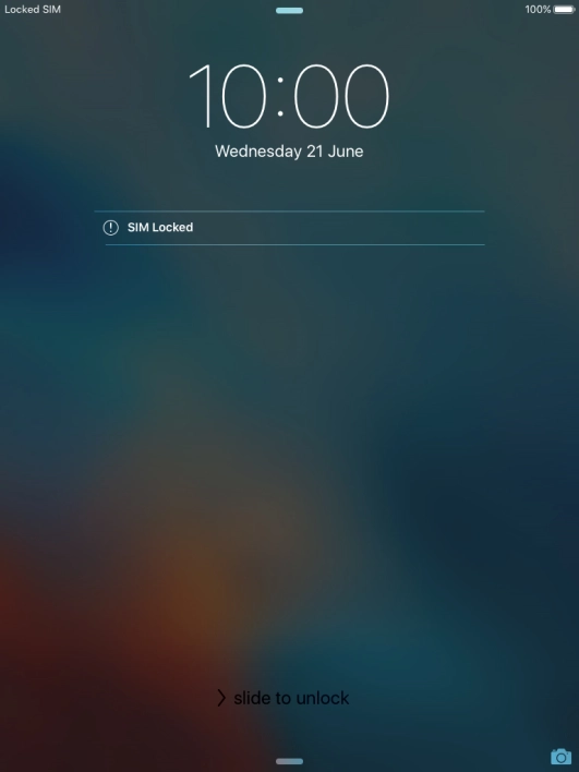 Slide your finger right starting from the left side of the screen.