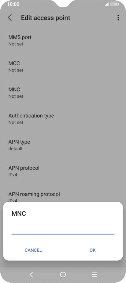 Key in 33 and press OK.