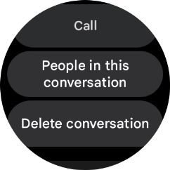 Press Delete conversation.