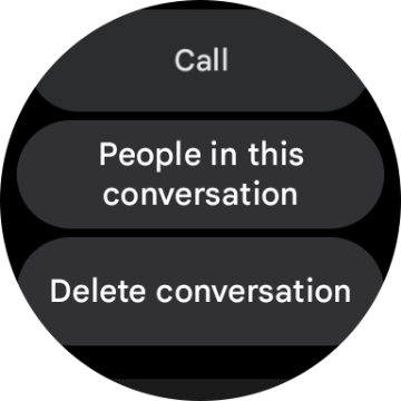 Press Delete conversation.