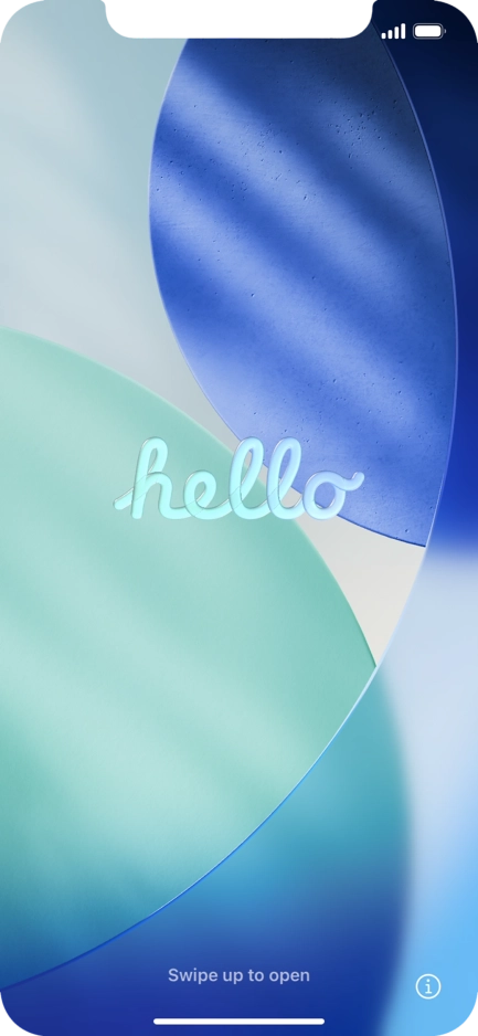 Slide your finger upwards starting from the bottom of the screen.