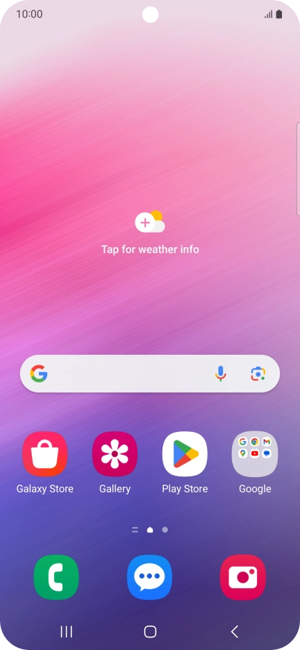 Press the Application key.