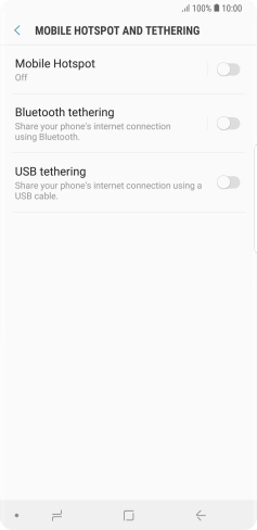 Press Mobile Hotspot.