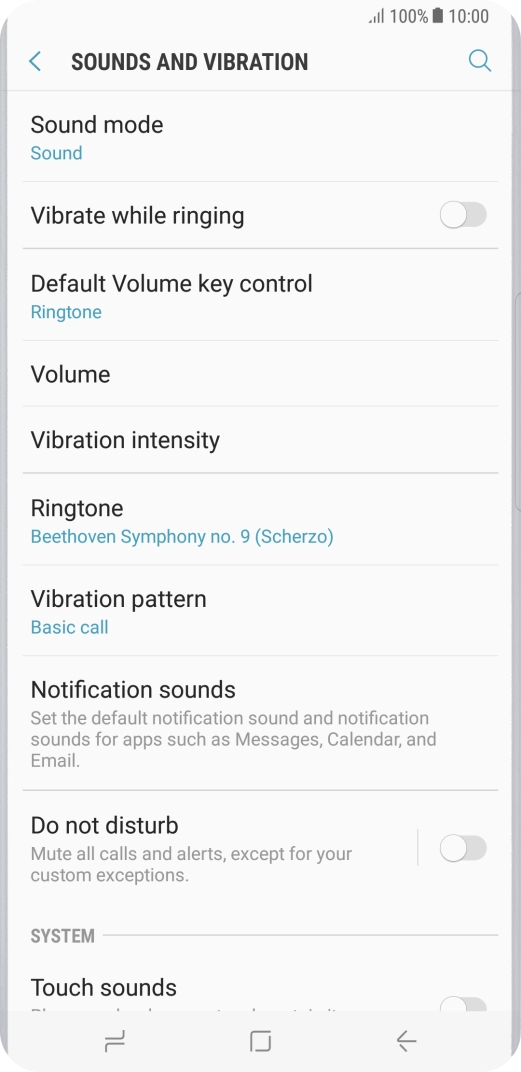 Press the Home key to return to the home screen.