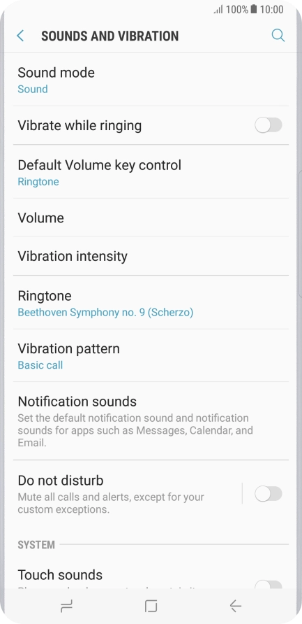 Press the Home key to return to the home screen.