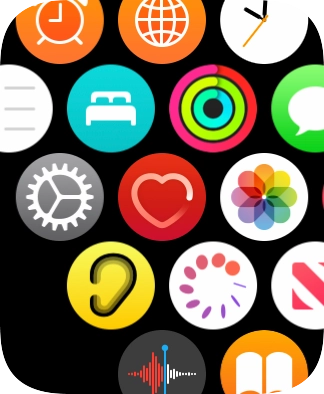 Press the heart rate sensor icon.