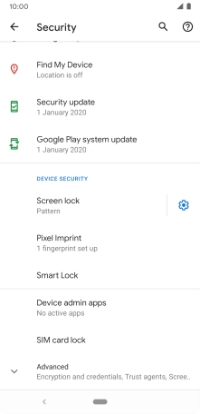 Press Screen lock and key in the current phone lock code.