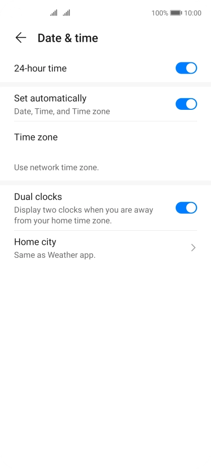 Slide your finger upwards to return to the home screen.