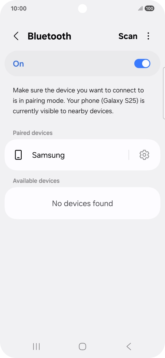 Press the Home key to return to the home screen.